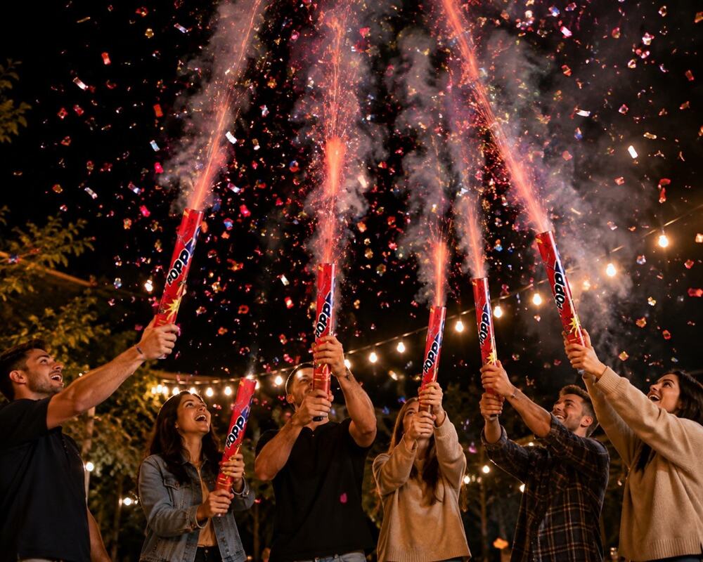 Confetti Cannon 24Inch Multicolor Confetti Popper Party Streamer Biodegradable 1